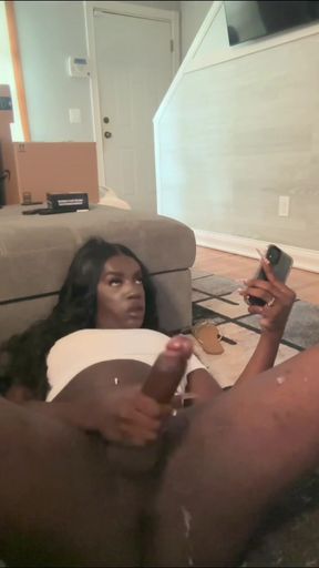 BLACK TRANS MONSTER DICK TEEN CUMPILATION (45 CUMSHOTS!!!) — Amateur