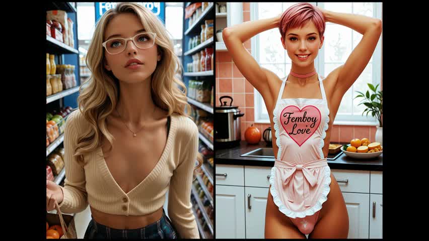 AI Femboy images in video stream — femboy