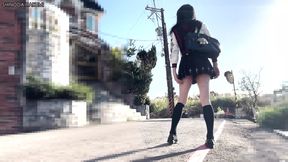 HA31 Japanese student paid dates after class, with vibrator ejaculated in the car ! — Cumshot